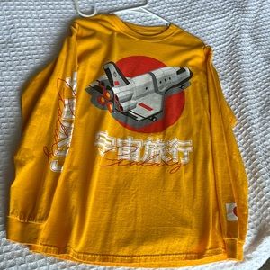 PacSun Yellow Long Sleeve Tee with Design